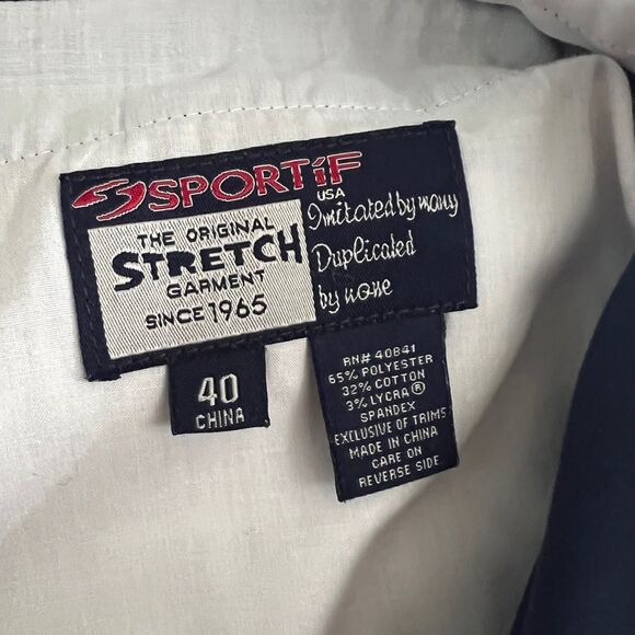 VTG Sportif Men's Performance Stretch Fishing Cargo Pants Navy Blue  Size 40 - Picture 4 of 9